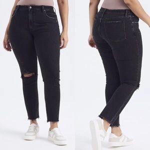 Abercrombie | Curve Love Distressed High Rise Skinny Jeans